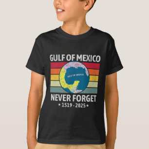 Rolig Mexikanska Golfen Usa Amerika Glömmer Aldrig T Shirt