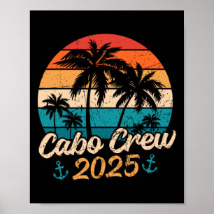 Rolig Mexiko Semester Resa Cabo Crew 2025 Matchand Poster