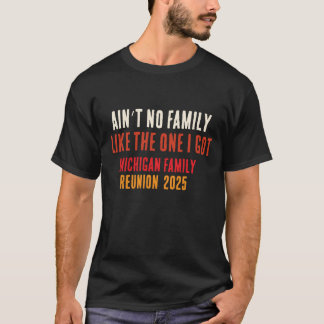 Rolig Michigan Familjeåterträff Matchande Grupp US T Shirt