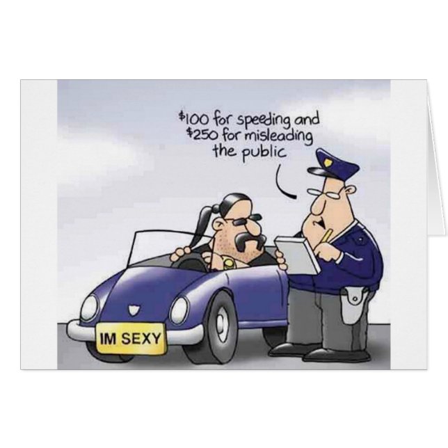 Rolig Midlifekris Hälsningskort (Framsidan Horizontal)