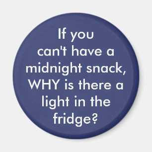 Rolig "Midnight Snack" anpassad färg köksmagnet Magnet