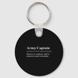 Rolig militär armé kapten definition present nyckelring