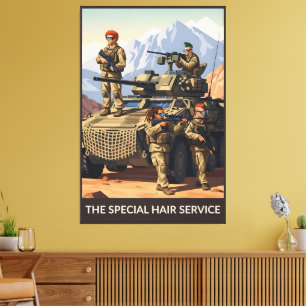 Rolig militär posters duktryck canvastryck