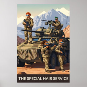 Rolig militärposter poster
