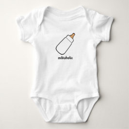 Rolig Milkaholic bebisskjorta T-shirt