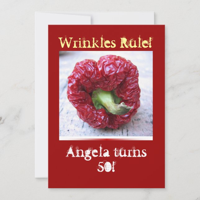 Rolig milstolpefödelsedag inbjudningar (Framsida)