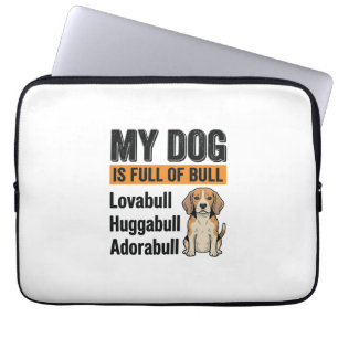 Rolig Min Hund Är Full Av Bull Beagle Vintage T-Sh Laptop Fodral