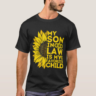 Rolig Min svärson är mitt favoritbarn Rolig familj T Shirt
