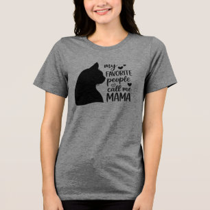 Rolig Mina Favoritpersoner Kallar Mig Mama- Svart T Shirt