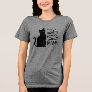 Rolig Mina Favoritpersoner Kallar Mig MAMMA Svart T Shirt