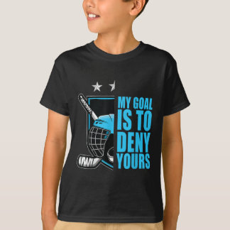 Rolig Mina Mål Är Att Förneka Dina Hockey Retro Vi T Shirt
