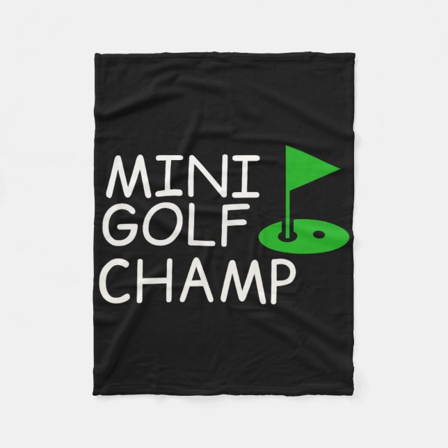Rolig Mini Golf Design  Fleecefilt (Framsidan)
