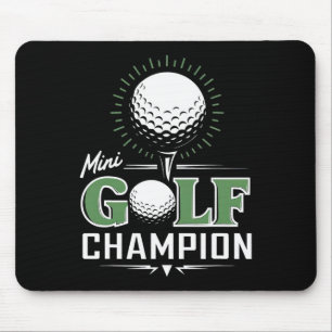 Rolig Mini Golf Miniatyr Golf Mästare Golfare Musmatta
