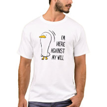 Rolig Minimal T-Shirt Med Anka