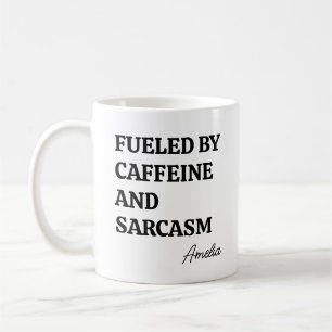 Rolig minimalist koffein sarkasm Personlig Kaffemugg