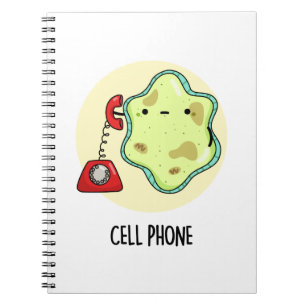 Rolig mobiltelefongåta om biologivetenskap anteckningsbok
