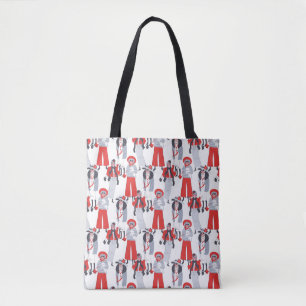 Rolig Mode Mogen Kvinnas Totebag Tygkasse