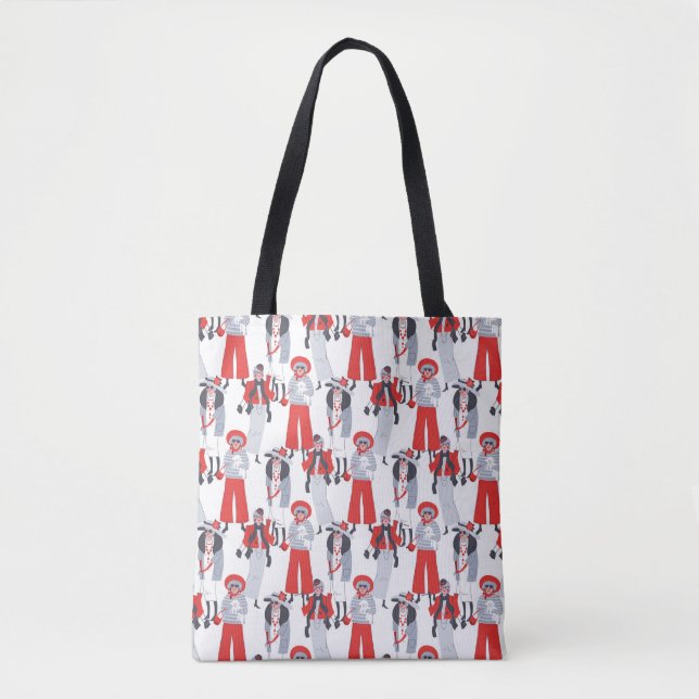 Rolig Mode Mogen Kvinnas Totebag Tygkasse (Framsida)