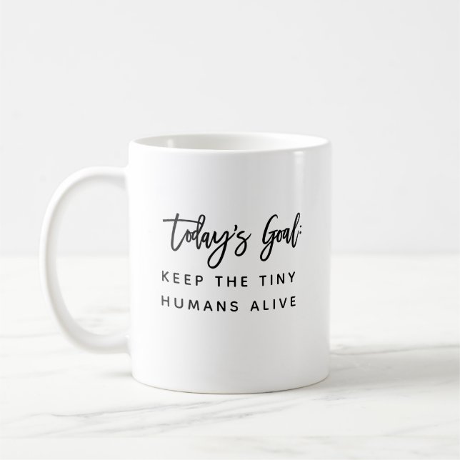 Rolig Modern Chic Mamma Mor Citat Mål Kaffe kopp (Vänster)