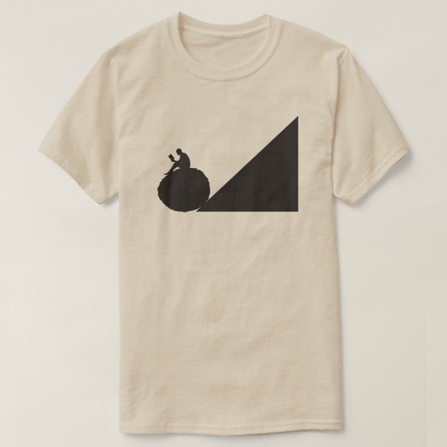 Rolig modern design med intelligent budskap t shirt (Design framsida)