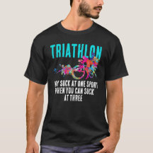 Rolig Modern Färgglad Triathlon Sport Sarksastisk