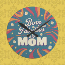 Rolig Modern Retro Psykedelisk Mamma Citat Typogra