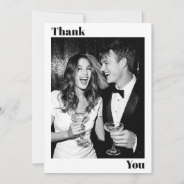 Rolig & Modern Save The Date Tacksamhetskort Spara Datumet
