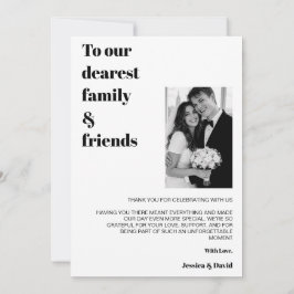 Rolig & Modern Save The Date Tacksamhetskort Spara Datumet