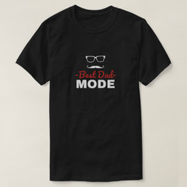 Rolig modern svart & vit bästa pappa-läge t shirt