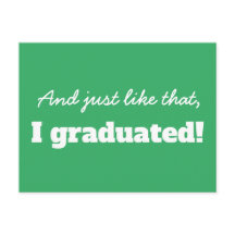 Rolig Modern Typografi Examen Tack 