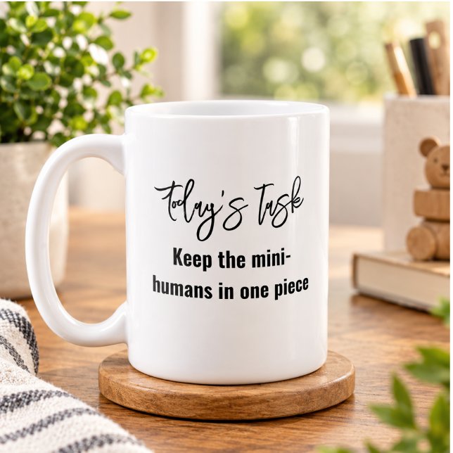 Rolig modernt citat för trendiga mammor kaffemugg (Fun Modern Quote for Trendy Mothers Coffee Mug)