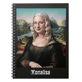 Rolig Mona Lisa Anteckningsbok