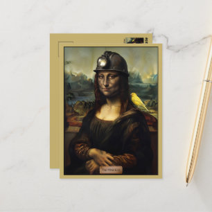 Rolig Mona Lisa-parodi Vykort