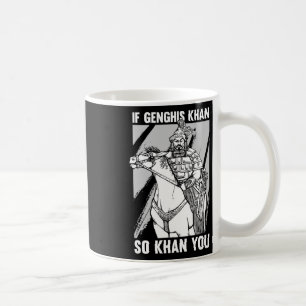 Rolig mongolisk historisk skämt och Genghis Khan-c Kaffemugg