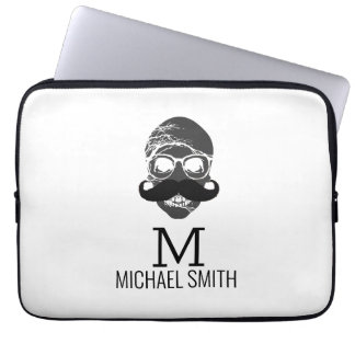 Rolig Monogram för Mustasch #2 Laptop Fodral