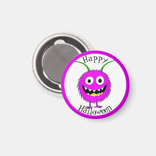 Rolig, Monster, Halloween Magnet (Front/Back)