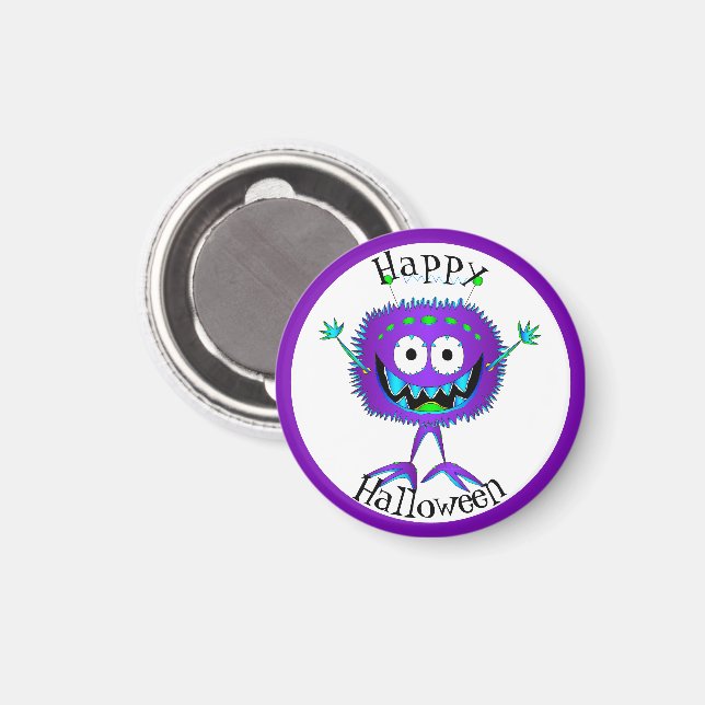 Rolig, Monster, Halloween Magnet (Front/Back)