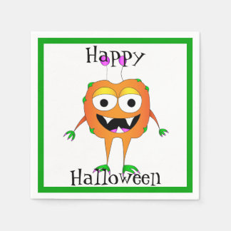 Rolig, Monster, Halloween Pappersservett