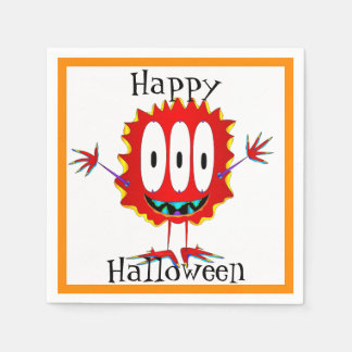 Rolig, Monster, Halloween Pappersservett