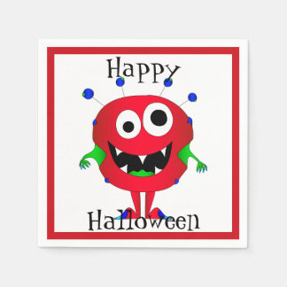 Rolig, Monster, Halloween Pappersservett