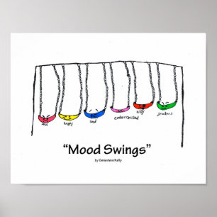 Rolig Moodgungaaffisch Poster