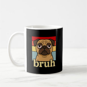 Rolig Mops Bror Dumma Valp Hundälskare Humor Kaffemugg