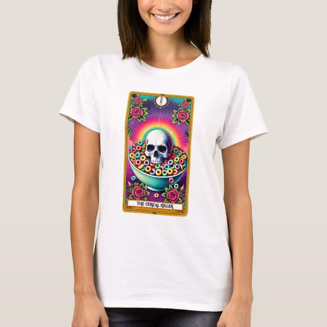 Rolig Mördarmüsli Tarot T Shirt (Framsida)