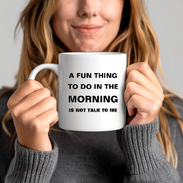 Rolig morgon citat text kaffemugg