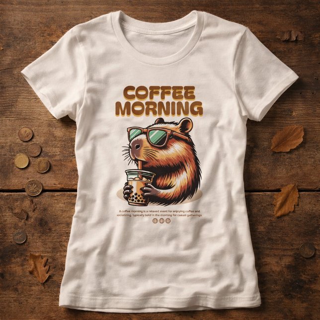 Rolig Morgon Kaffe Drickare T-Shirt (Skapare uppladdad)