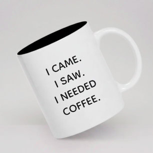 Rolig morgonkaffemugg present till honom eller hen Två-Tonad mugg