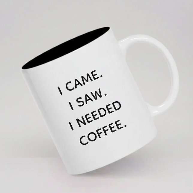 Rolig morgonkaffemugg present till honom eller hen Två-Tonad mugg (Funny Quote Coffee Mug Gift for Coffee Lovers, Humor Coffee Mug Gift for Coworkers)
