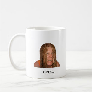 Rolig Morgonkaffemugga – Jag Behöver Kaffe Humör Kaffemugg