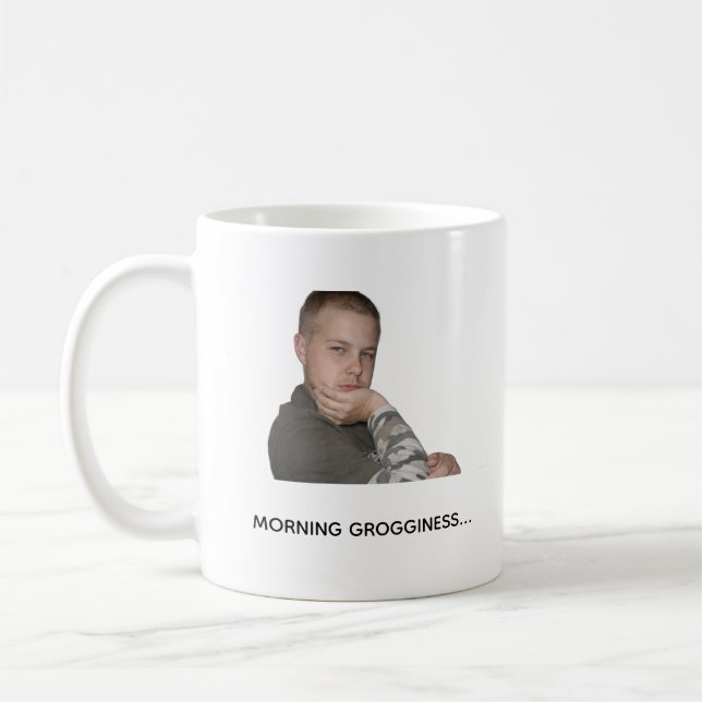 Rolig morgonkaffestämning Mugg Meme-design (Vänster)