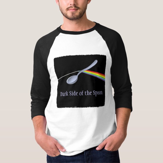 Rolig mörk sida av skedutslagsplatsen t-shirt (Framsida)